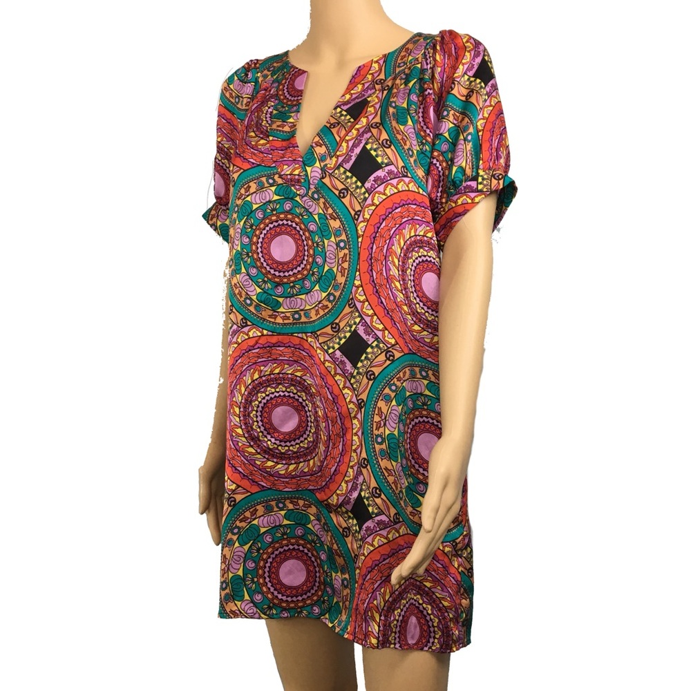 DejaVu 100% Silk Tunic Dress